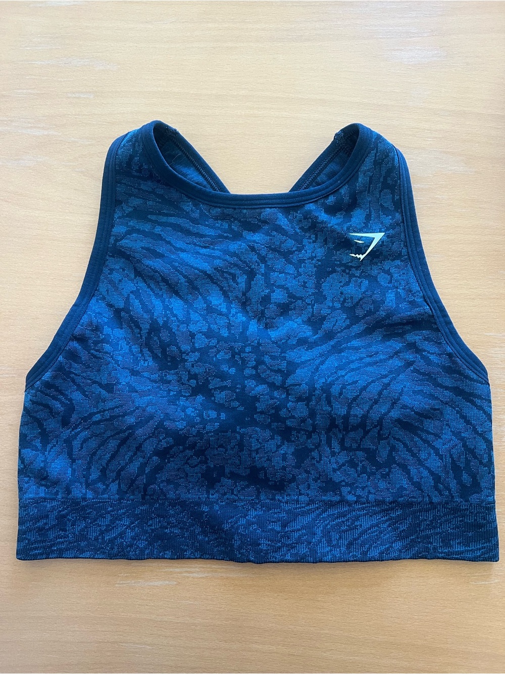 Gymshark High Neck Patterned Sports Bra